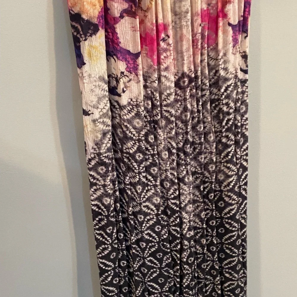Free People tie dye Batik Maxi Backless Dress Medium - Picture 6 of 9